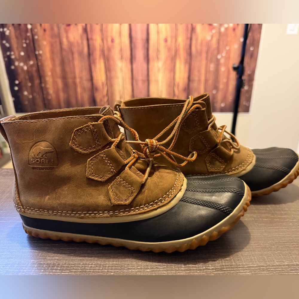 Sorel Out N’ About Plus Waterproof Nubuck Leather Duck Boots